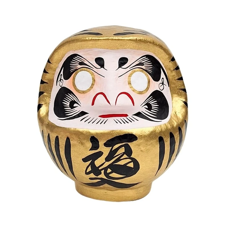 Gold Japanese Daruma – 3.5” To 5.9” 1 Gold Japanese Daruma – 3.5” To 5.9”