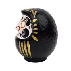 Black Japanese Daruma – 3.5” To 5.9” -Nippon Life Market daruma japonais noir 9 a 15 cm 113