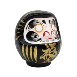 Black Japanese Daruma – 3.5” To 5.9” -Nippon Life Market daruma japonais noir 9 a 15 cm 723