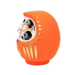 Japanese Daruma - Orange -Nippon Life Market daruma japonais orange 295