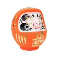 Japanese Daruma - Orange -Nippon Life Market daruma japonais orange 731