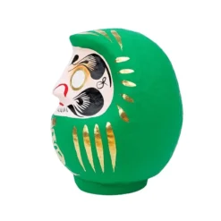 Japanese Daruma - Green -Nippon Life Market daruma japonais vert 791