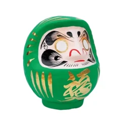 Japanese Daruma - Green -Nippon Life Market daruma japonais vert 793