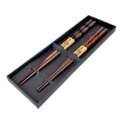 Duo Japanese Wooden Chopsticks -Nippon Life Market duo baguettes japonaises bois 524
