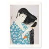 Japanese Block Print - Woman With Comb