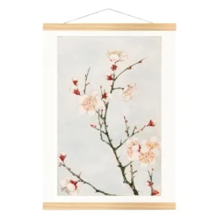 Japanese Print - Plum Blossom -Nippon Life Market estampe japonaise fleurs de prunier a3 284