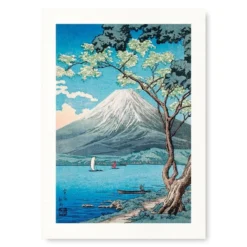 Japanese Woodblock Print - Yamanaka Lake