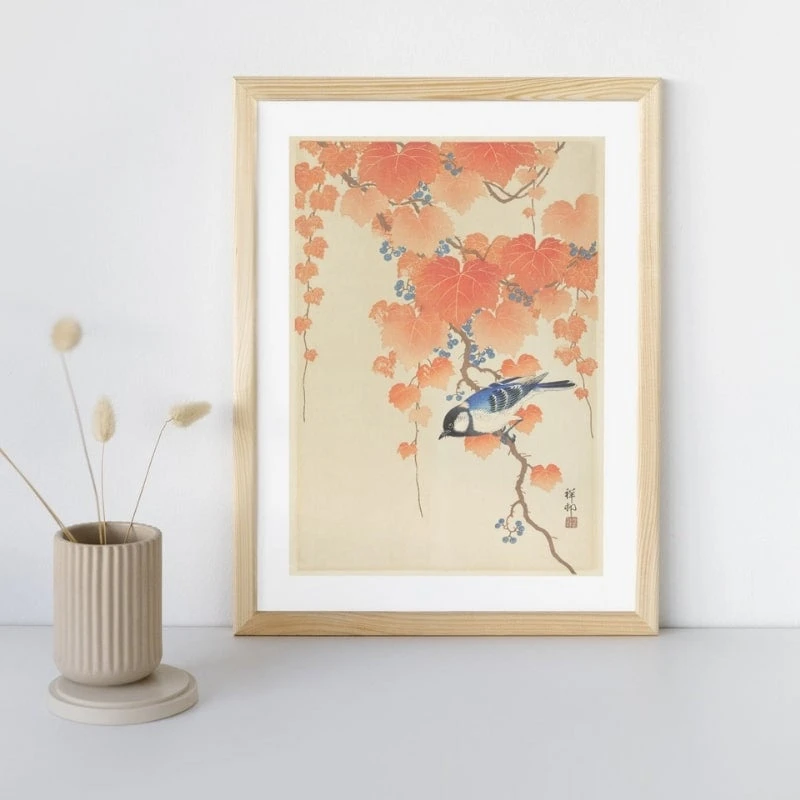 Japanese Print - Blue Tit 2 Japanese Print - Blue Tit - Image 2
