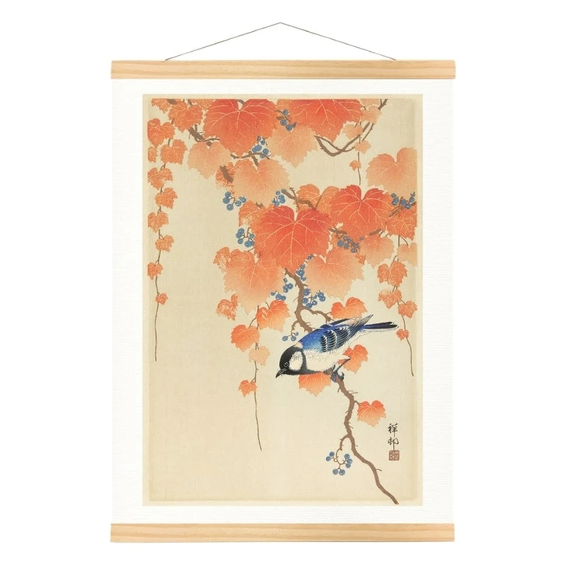 Japanese Print - Blue Tit 3 Japanese Print - Blue Tit - Image 3