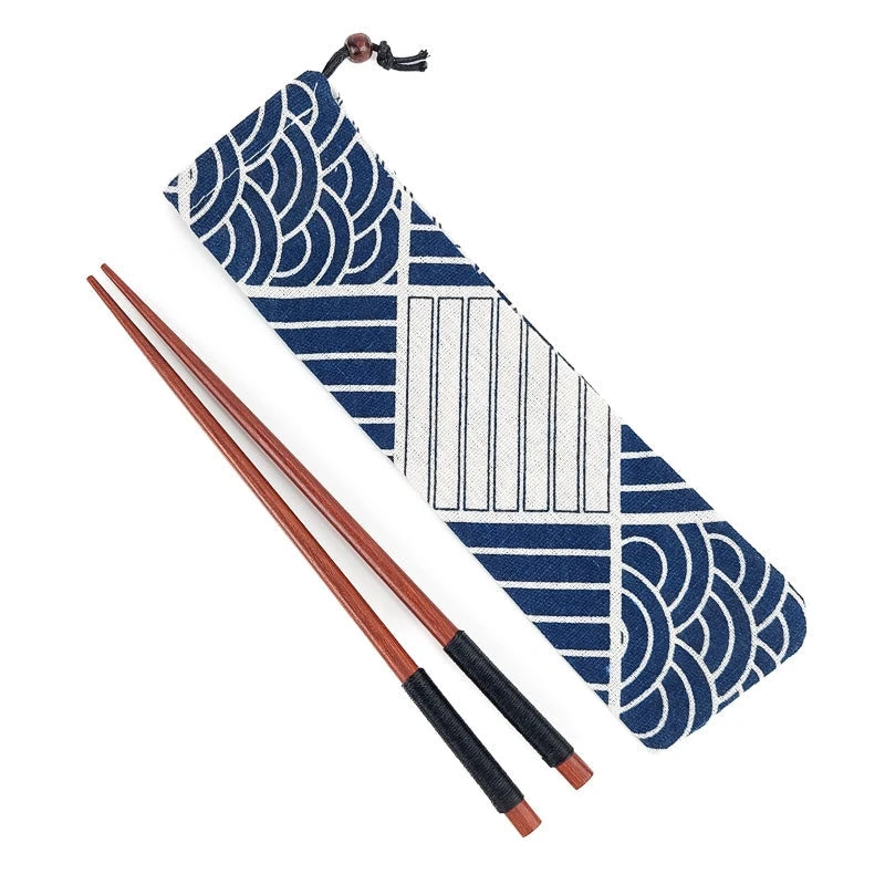 Japanese Patchwork Chopsticks Pouch 3 Japanese Patchwork Chopsticks Pouch - Image 3
