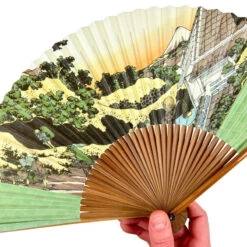 Fan With Japanese Print -Nippon Life Market eventail japonais estampe 524