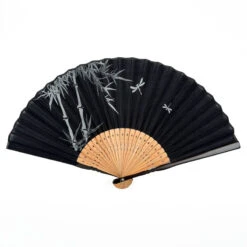 Japanese Fan - Black Tonbo