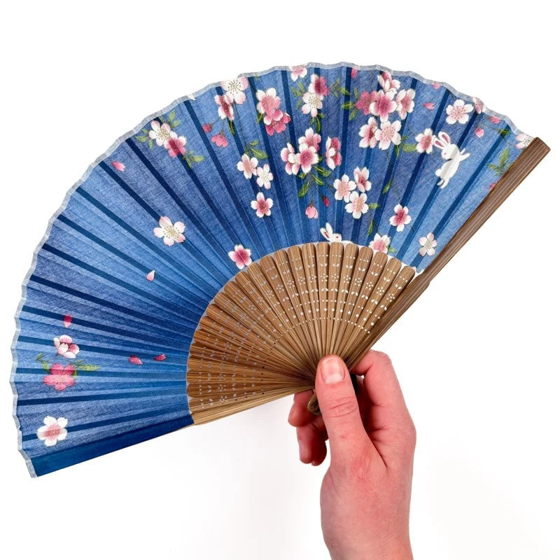 Japanese Fan - Sakura Usagi 2 Japanese Fan - Sakura Usagi - Image 2