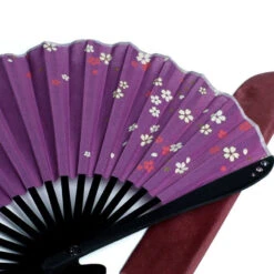Japanese Fan - Purple Sakura 6 Japanese Fan - Purple Sakura -Nippon Life Market eventail japonais sakura violet 201