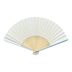 Japanese Fan – Blue Marguerite -Nippon Life Market eventails japonais marguerite bleu 639