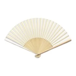 Japanese Fan – Ivory Daisy -Nippon Life Market eventails japonais marguerite ivoire 358