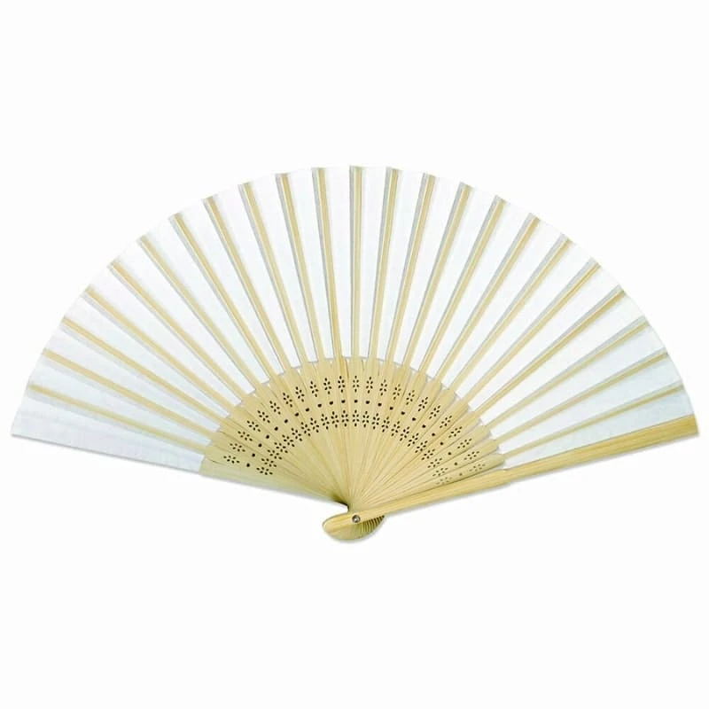 Japanese Fan – Yuzen Botan Orange 4 Japanese Fan – Yuzen Botan Orange - Image 4