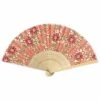 Japanese Fan – Yuzen Botan Orange