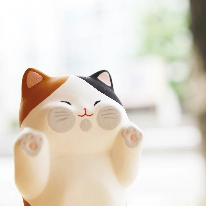 Kawaii Tiger Cat Figurine 2 Kawaii Tiger Cat Figurine - Image 2