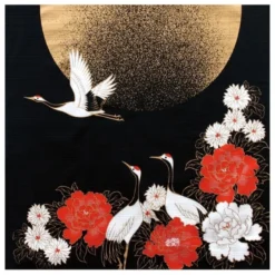 Furoshiki Fabric - Japanese Crane - 19.7x19.7 In