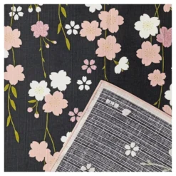 Furoshiki Cloth – Sakura By Night – 35x35 In -Nippon Life Market furoshiki japonais sakura by night 90x90 cm 90cm x 350