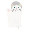 Oven Mitt - White Cat