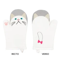 Oven Mitt - White Cat -Nippon Life Market gant de cuisine chat blanc 421