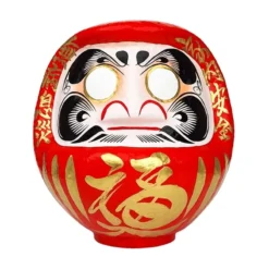 Large Red Japanese Daruma – 9”