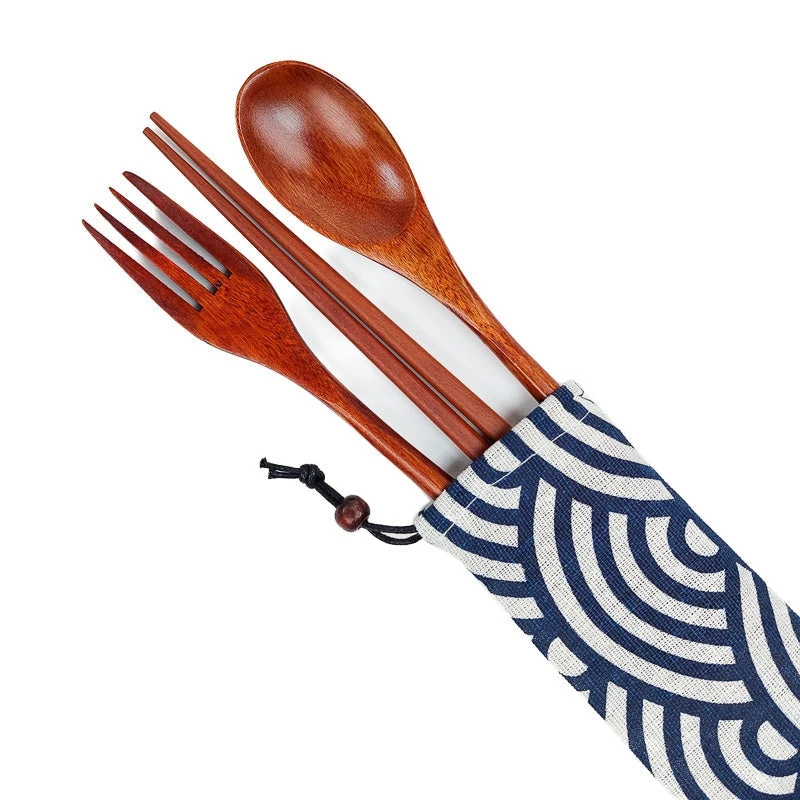 Japanese Chopstick Case - Seigaiha 2 Japanese Chopstick Case - Seigaiha - Image 2