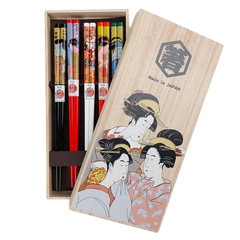Japanese Chopsticks Set Ukiyo-e 1 Japanese Chopsticks Set Ukiyo-e