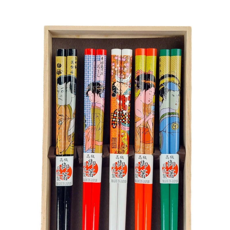 Japanese Chopsticks Set Ukiyo-e 2 Japanese Chopsticks Set Ukiyo-e - Image 2