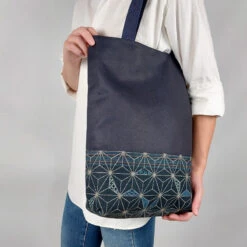 Japanese Fabric Bag Asanoha -Nippon Life Market japanese fabric bag asanoha 978