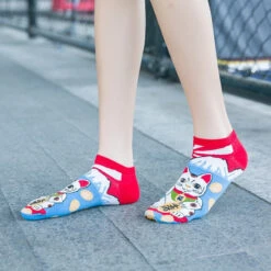 Japanese Maneki Neko Socks 9 Japanese Maneki Neko Socks -Nippon Life Market japanese maneki neko socks 35 39 622