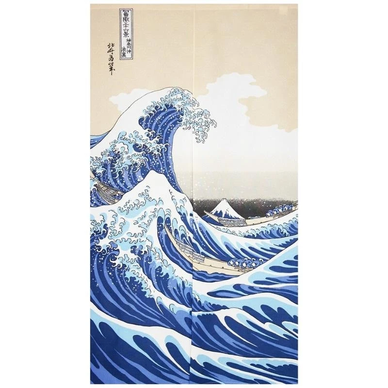 Japanese Noren Great Wave 1 Japanese Noren Great Wave
