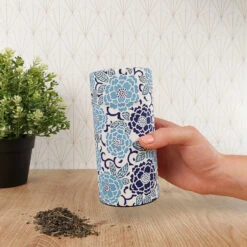 Japanese Tea Box Washi Paper - Blue 9 Japanese Tea Box Washi Paper - Blue -Nippon Life Market japanese tea box washi paper blue 981