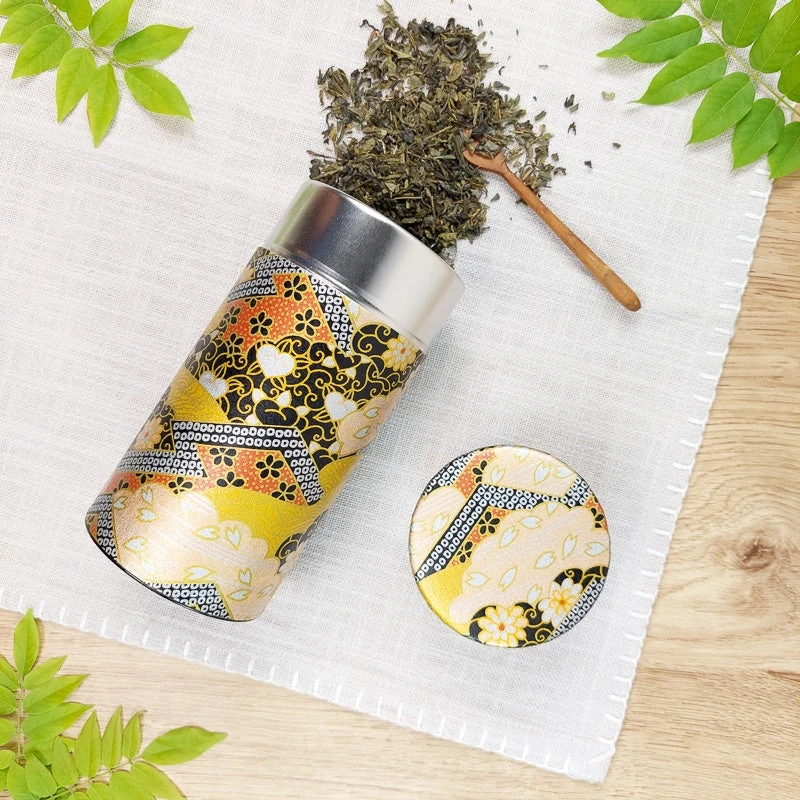 Japanese Tea Caddy - Washi Luxe 2 Japanese Tea Caddy - Washi Luxe - Image 2