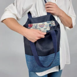 Japanese Tote Bag Nami -Nippon Life Market japanese tote bag nami 476