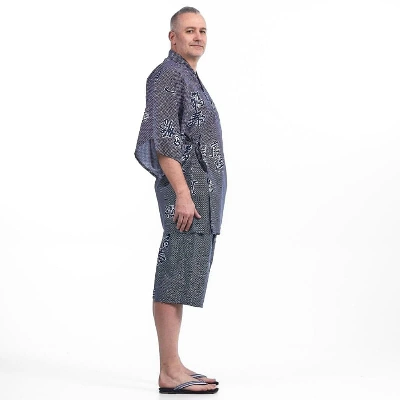 Men’s Japanese Jinbei – Yorokobi 3 Men’s Japanese Jinbei – Yorokobi - Image 3
