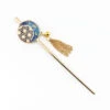 Kanzashi - Blue Asanoha