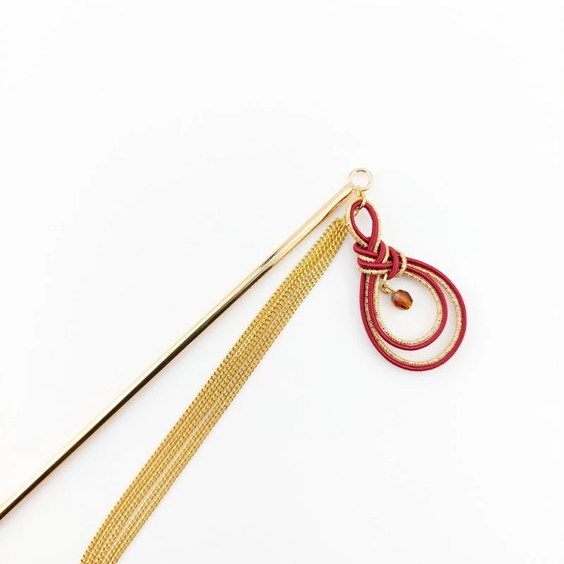 Kanzashi Hair Pin - Mizuhiki 2 Kanzashi Hair Pin - Mizuhiki - Image 2