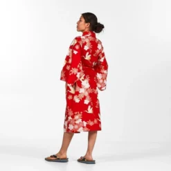 Happi Kimono Women - Sakura To Tsuru -Nippon Life Market kimono happi femme sakura to tsuru taille unique 953