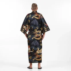Men's Japanese Kimono - Dragon -Nippon Life Market kimono homme japonais dragon taille unique 416