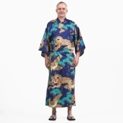 Men’s Japanese Kimono – Ryū & Washi