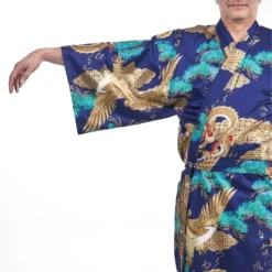 Men’s Japanese Kimono – Ryū & Washi 8 Men’s Japanese Kimono – Ryū & Washi -Nippon Life Market kimono homme japonais ryu to washi taille unique 813