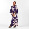 Women's Japanese Kimono - Botan To Tsuru