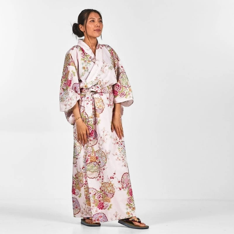 Women's Japanese Kimono - Maru Mon 1 Women's Japanese Kimono - Maru Mon