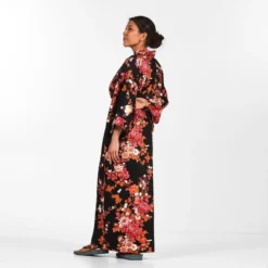 Women's Japanese Kimono - Sakura To Botan 8 Women's Japanese Kimono - Sakura To Botan -Nippon Life Market kimono japonais femme sakura to botan taille unique 487
