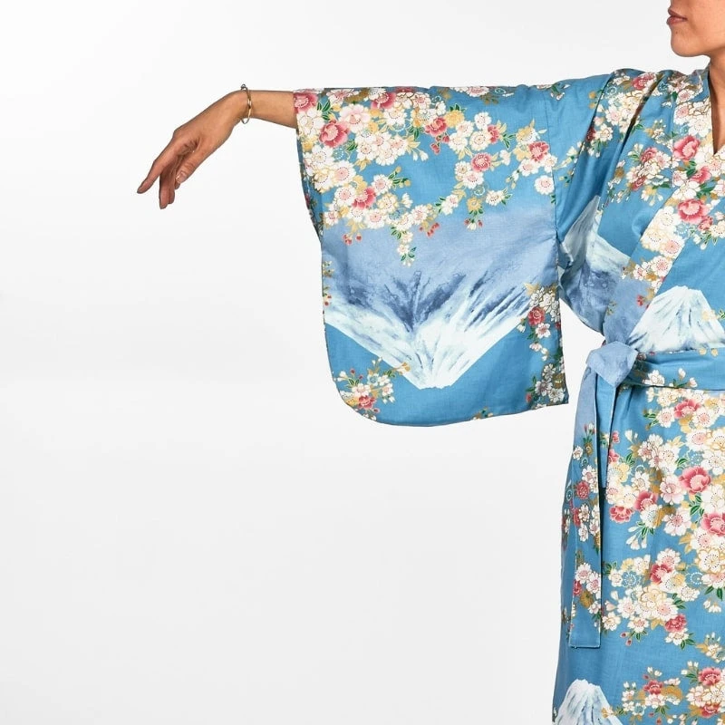 Women's Yukata Kimono - Fujisan No Sakura 5 Women's Yukata Kimono - Fujisan No Sakura - Image 5