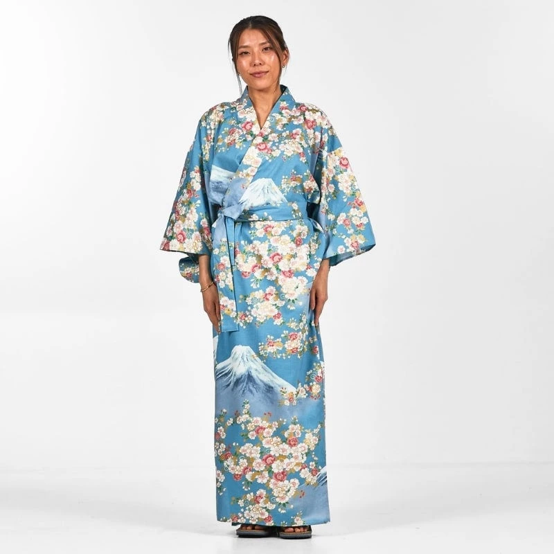 Women's Yukata Kimono - Fujisan No Sakura 4 Women's Yukata Kimono - Fujisan No Sakura - Image 4