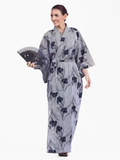 Women's Yukata Kimono - Iris